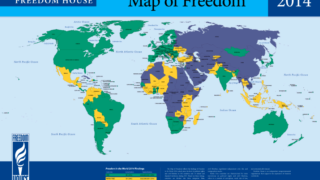 2014年世界自由度マップ